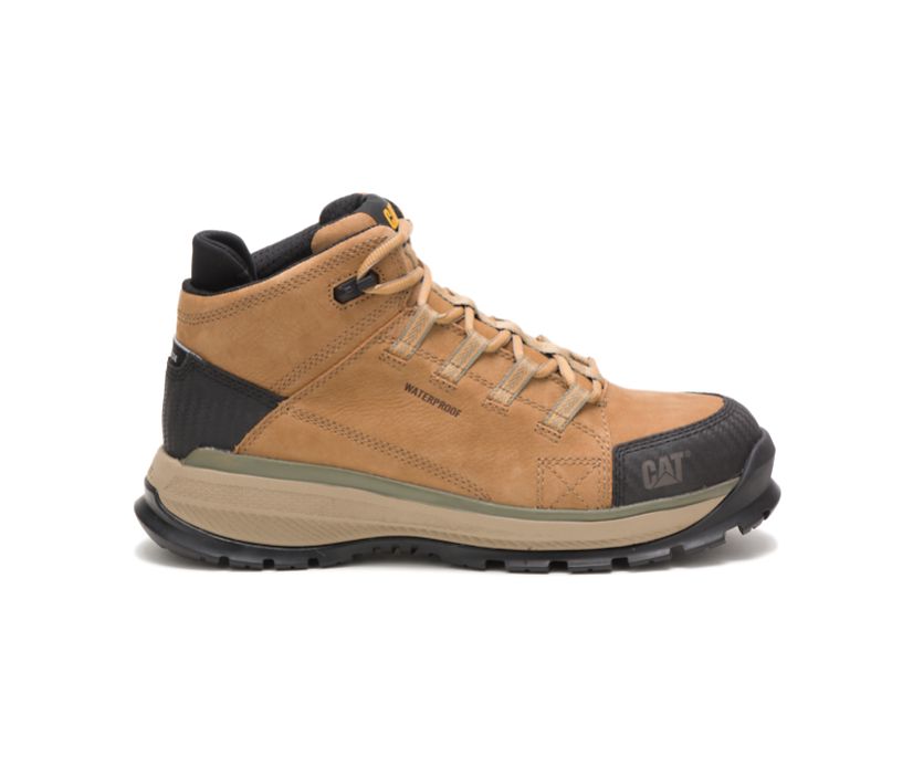 Caterpillar Utilize Waterproof Alloy Toe Argentina - Botines De Seguridad Hombre Marrones ( 248-AVNF